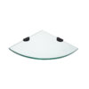Glass shelf (Single piece) Brass bracket