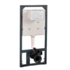 Concealed FLushing Cistern with wall hung Water Closet Set- Matte Black - Image 3