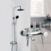 1-set, 3-in-1 Shower Faucet Set- Mixer Tap With Hand Sprayer- Hot and Cold