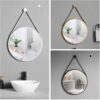 Round and Decorative Mirror with Iron Strap- GOLD - Image 4