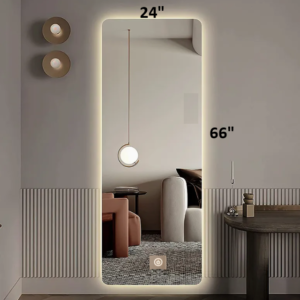 Backlit Large LED Full Length Mirror 24" Wide X66" High