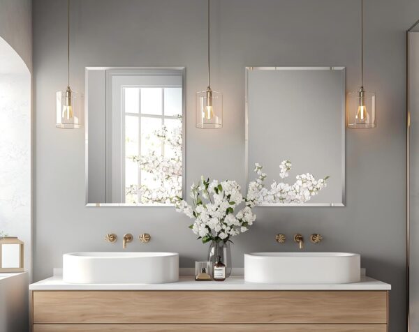 Wall Mirror Full Length, 28″Wide x48″High Rectangular - Image 5